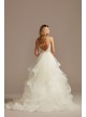 Beaded Bodice with Tiered Skirt Wedding Dress  WG4007