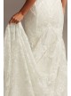 Beaded Brocade Embellished Mermaid Wedding Dress  SWG835