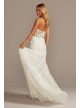 Beaded Brocade Embellished Petite Wedding Dress  7SWG835