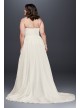 Beaded Chiffon Halter Plus Size Wedding Dress  Collection 9WG3895