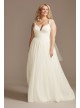 Beaded Cutout Back Chiffon Plus Size Wedding Dress  9WG4003