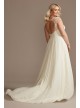 Beaded Cutout Back Chiffon Plus Size Wedding Dress  9WG4003