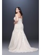 Beaded Floral Lace Mermaid Plus Size Wedding Dress  Collection 9WG3964