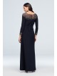 Beaded Jersey Long Sleeve Sheath Dress Xscape 1576X