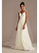 Beaded Keyhole Back Chiffon Wedding Dress  WG4003