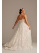 Beaded Lace Halter A-line Plus Size Wedding Dress  8CWG848