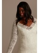 Beaded Lace Long Sleeve Plus Size Wedding Dress Melissa Sweet 8SLMS251206