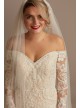 Beaded Lace Long Sleeve Tall Wedding Dress  4XLSLXTCWG808