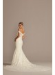 Beaded Lace Mermaid Off-the-Shoulder Wedding Dress  4XLXTCWG808