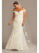 Beaded Lace Mermaid Plus Size Wedding Dress  8XTCWG808