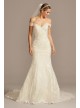 Beaded Lace Off-the-Shoulder Mermaid Wedding Dress  XTCWG808