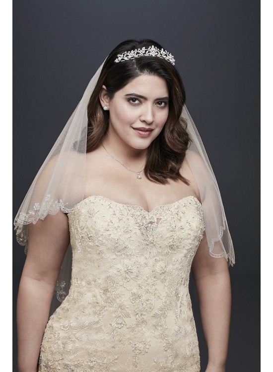 Beaded Lace Plus Size Mermaid Wedding Dress  Collection 9WG3909