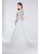 Beaded Long Sleeve A-Line Chiffon Dress with Slit Terani Couture 1813M6703