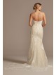 Beaded Scroll and Lace Mermaid Tall Wedding Dress  4XLCWG878