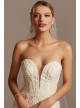 Beaded Scroll and Lace Mermaid Wedding Dress  CWG878