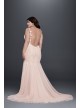 Beaded Trumpet Plus Size Wedding Dress  9SWG723