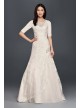 Beaded Trumpet  Wedding Dress with 3/4 Sleeves  Collection SLYP3344