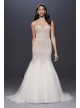 Beaded Tulle Sweetheart Trumpet Wedding Dress  SWG823