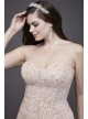 Beaded Tulle Trumpet Plus Size Wedding Dress  9SWG823