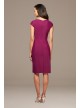 Beaded Waist Knee-Length Sheath Dress Alex Evenings 134175