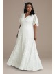 Blissful Lace Plus Size Floor Length Wedding Gown Kiyonna 19200901