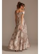 Brocade Off the Shoulder Ball Gown with Slit Nightway 21937