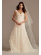 Cap Sleeve Dot Trim Point DEsprit Wedding Dress Melissa Sweet MS251230