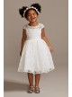 Cap Sleeve Lace Heart Cutout Flower Girl Dress  WG1408