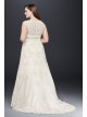 Cap Sleeve Lace Over Satin Plus Size Wedding Dress  Collection 9T3299