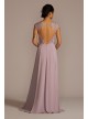 Cap Sleeve Lace and Georgette Bridesmaid Dress Galina Signature GS290072