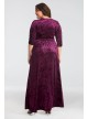 Cara Velvet Plus Size Wrap Dress Kiyonna 13183002