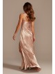 Charmeuse Draped Strappy Bridesmaid Dress  GS290017