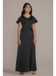 Charmeuse Flutter Sleeve Junior Bridesmaid Dress Galina Signature JB9943