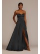 Charmeuse Strapless A-Line Bridesmaid Dress Galina Signature GS290109