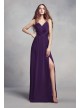 Charmeuse and Chiffon Bridesmaid Dress  VW360345