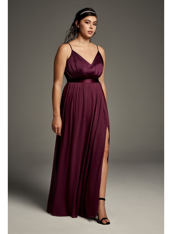 Charmeuse and Chiffon Bridesmaid Dress  VW360345