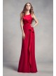 Charmeuse and Chiffon Bridesmaid Dress with Ruffle  VW360340