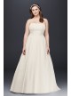 Chiffon A-line Plus Size Wedding Dress with Beads  Collection 9NTV9743