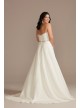 Chiffon Halter Plunge Beaded Waist Wedding Dress DB Studio WG4014