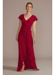 Chiffon High-Low Ruffle Bridesmaid Dress David&#039;s Bridal F20511