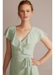 Chiffon High-Low Ruffle Bridesmaid Dress David&#039;s Bridal F20511