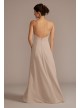 Chiffon High-Neck A-Line Bridesmaid Dress David&#039;s Bridal F20456