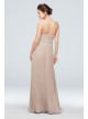 Chiffon High-Neck Pleated Skirt Bridesmaid Dress  F19971