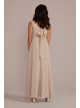 Chiffon Junior Bridesmaid Dress with Tie Back David&#039;s Bridal JB9939