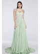 Chiffon Keyhole Halter Dress with Beaded Bodice Terani Couture 1812P5393