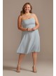 Chiffon Midi Spaghetti Strap Bridesmaid Dress F20398