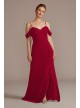 Chiffon Off-the-Shoulder Bridesmaid Dress David&#039;s Bridal F20509