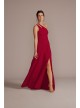 Chiffon One-Shoulder Cutout Bridesmaid Dress David&#039;s Bridal F20458