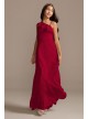 Chiffon One Shoulder Junior Bridesmaid Dress  JB9897