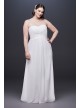 Chiffon Plus Size Wedding Dress with Ruched Bodice DB Studio INT15555W